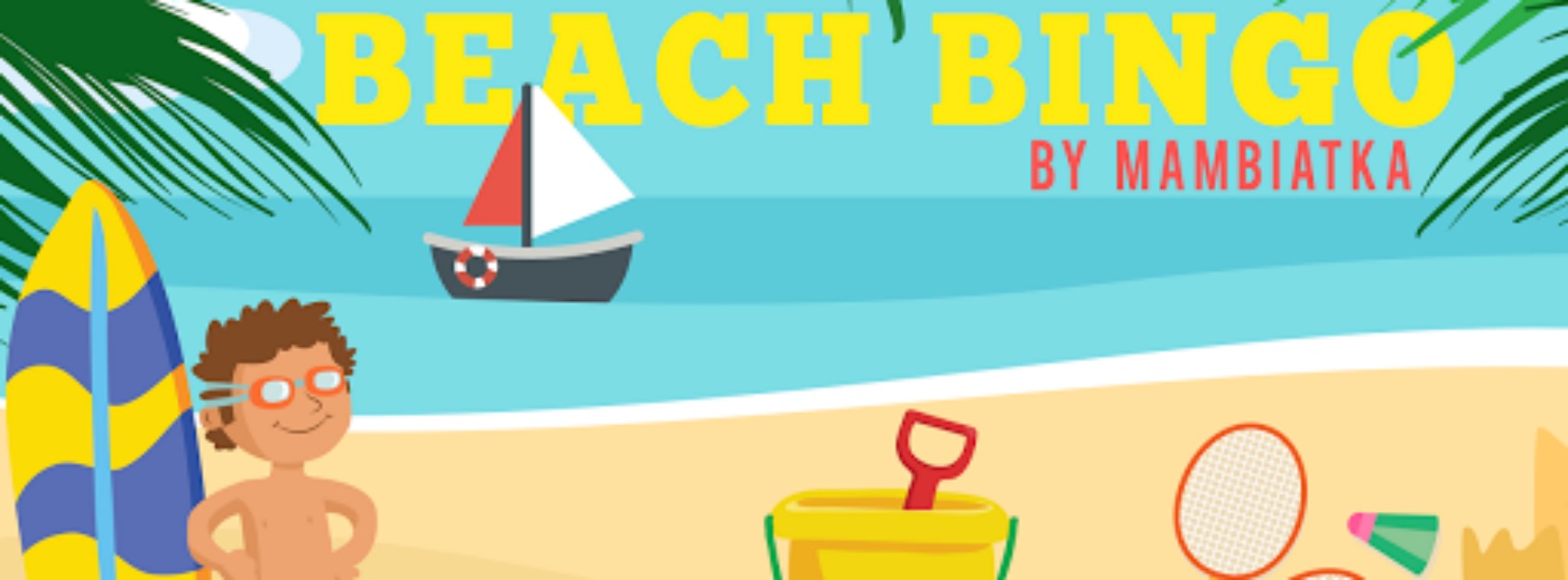 summer beach flashcards bingo